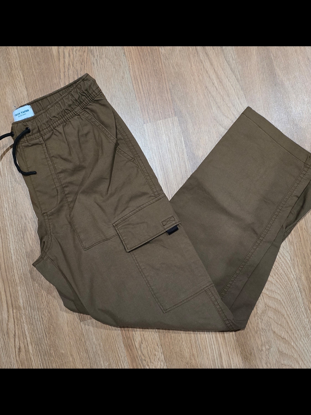 Boys' Casual Cargo Jogger Pants in Brown